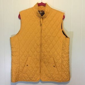 Lands’ End Quilted Vest - Plus Size - Mustard